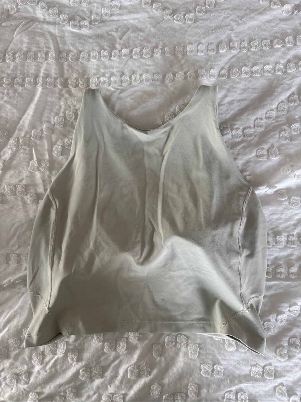 Lululemon cropped tank with built in shelf bra